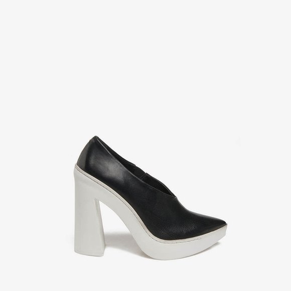 Decollete Black on White Rubber - Picture 2 of 7